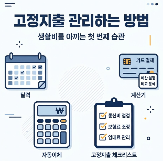 고정지출을 관리하는 쉬운 방법