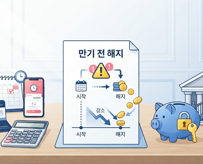 정기예금 중도해지하면 이자는 얼마나 줄어들까? 계산 전에 확인할 것